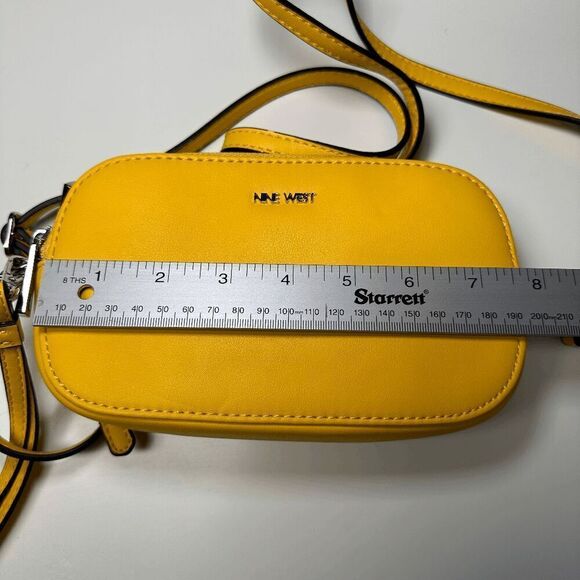 NINE WEST Yellow Zip Around Camera Crossbody Bag - Picture 7 of 8